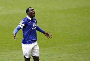 Everton 3 V Arsenal 0 : Goodison Park : 06-04-2014 Prints: Romelu Lukaku's Double Strike: Everton's Triumphant 3-0 Victory over Arsenal (06-04-2014)