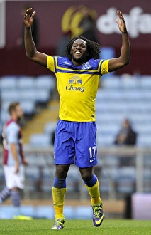 Aston Villa 0 V Everton 2 : Villa Park : 26-10-2013 Prints: Romelu Lukaku's Double Victory Celebration: Aston Villa 0-2 Everton (Barclays Premier League)