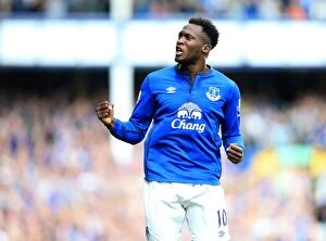 Images Dated 21st September 2014: Romelu Lukaku's First Goal: Everton's Victory Over Crystal Palace in Premier League at Goodison Park
