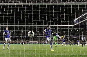 Images Dated 30th September 2013: Romelu Lukaku's Hat-Trick: Everton's Exciting 3-2 Victory Over Newcastle United (September 30)