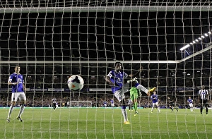 Season 2013-14 Prints: Romelu Lukaku's Hat-Trick: Everton's Exciting 3-2 Victory Over Newcastle United (September 30)