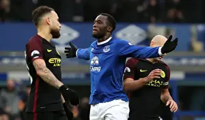 Framed Print : Romelu Lukaku's Thrilling Debut Goal: Everton vs Manchester City at Goodison Park Framed Print : Romelu Lukaku's Thrilling Debut Goal: Everton vs Manchester City at Goodison Park