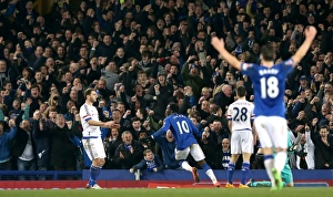 Emirates FA Cup - Everton V Chelsea - Quarter Final - Goodison Park Prints: Romelu Lukaku's Thrilling FA Cup Goal: Everton vs. Chelsea at Goodison Park