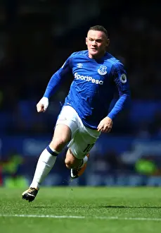Premier League Prints: Rooney Leads Everton at Goodison Park against Stoke City - Premier League