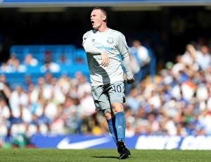 Premier League Prints: Rooney at Stamford Bridge: Chelsea vs. Everton, Premier League