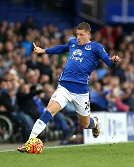 Images Dated 24th January 2016: Ross Barkley in Action: Everton vs Swansea City, Premier League at Goodison Park