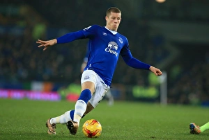 Framed Print : Ross Barkley Leads Everton Against Manchester City in Capital One Cup Semi-Final First Leg at Goodison Park Framed Print : Ross Barkley Leads Everton Against Manchester City in Capital One Cup Semi-Final First Leg at Goodison Park