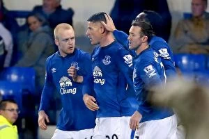 Images Dated 15th December 2014: Ross Barkley Scores First Goal: Everton's Triumph Over Queens Park Rangers in Premier League