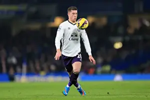 Football Full Length Fulllength Prints: Ross Barkley at Stamford Bridge: A Battle Between Chelsea and Everton in the Premier League