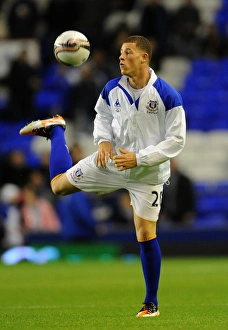 Framed Print : Ross Barkley's Debut: Everton's Historic Upset of Chelsea in the Carling Cup (2011)