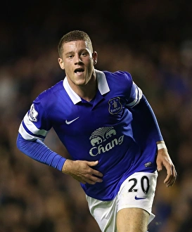 Season 2013-14 Prints: Ross Barkley's Double: Everton's Thrilling 3-2 Victory Over Newcastle United (September 30)