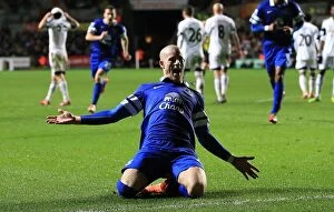 Images Dated 22nd December 2013: Ross Barkley's Double: Everton's Triumph over Swansea City (22-12-2013, Liberty Stadium)