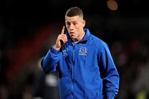 FA Cup : Round 3 : Cheltenham Town 1 v Everton 5 : Whaddon Road : 07-01-2013 Collection: Ross Barkley's Five-Goal Wonders: Everton Crush Cheltenham Town 7-1 in FA Cup Third Round