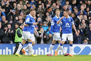 Everton 3 V Swansea City 2 : Goodison Park : 22-03-2014 Prints: Ross Barkley's Hat-Trick: Everton's Thrilling 3-2 Comeback vs Swansea City (22-03-2014)
