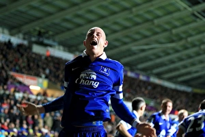 Swansea City 1 V Everton 2 : Liberty Stadium : 22-12-2013 Prints: Ross Barkley's Stunner: Everton's 2-1 Win Over Swansea City (December 22, 2013)