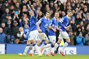 Everton 3 V Swansea City 2 : Goodison Park : 22-03-2014 Prints: Ross Barkley's Thrilling Hat-Trick: Everton's 3-2 Victory over Swansea City (BPL)