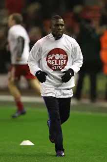 13 March 2012 V Liverpool, Anfield Prints: Royston Drenthe vs. Liverpool: Intense Face-Off at Anfield (13 March 2012)
