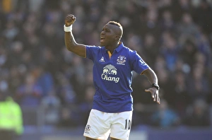 FA Cup - Round 5 - Everton V Blackpool - 18 February 2012 Prints: Royston Drenthe's FA Cup Goal Celebration: Everton's First against Blackpool (18 February 2012)
