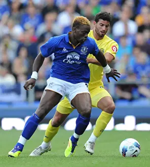 Pre-Season Friendly Prints: Saha vs. Musacchio: A Battle at Goodison Park - Everton vs. Villarreal (05.08.2011)