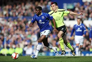 Everton V Wigan Athletic Prints: Saha vs Scharner: A Battle in the Barclays Premier League - Everton vs Wigan Athletic (5/4/09)