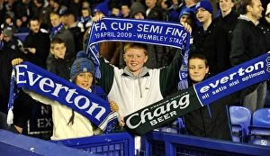 Images Dated 10th November 2010: Sea of Passion: Everton Fans in Full Force at Goodison Park during the Everton vs
