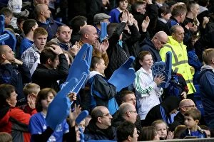 Images Dated 30th October 2010: A Sea of Passion: Everton FC Fans in Full Force at Goodison Park during the Everton vs Stoke City