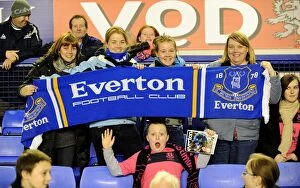 Images Dated 10th November 2010: Sea of Passion: Everton FC's Unwavering Support at Goodison Park (Everton vs)