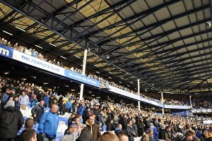 Images Dated 21st January 2012: A Sea of Passionate Everton FC Fans at Goodison Park Before the Everton vs
