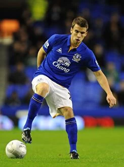 Images Dated 21st September 2011: Seamus Coleman in Action: Everton vs. West Bromwich Albion (Carling Cup Round 3, 2011)