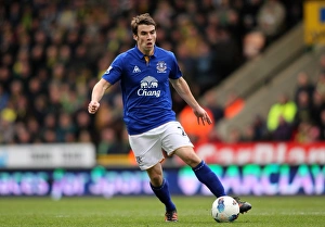 Seamus Coleman in Action: Everton vs. Norwich City, Barclays Premier League (07 April 2012)
