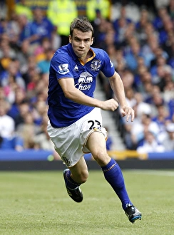 10 September 2011 Everton V Aston Villa Prints: Seamus Coleman in Action: Everton vs Aston Villa
