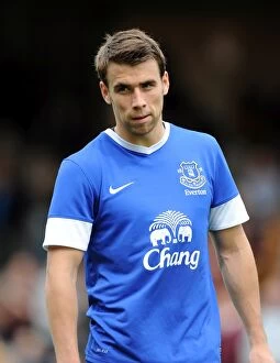 Images Dated 21st July 2012: Seamus Coleman in Action: Everton's Pre-Season Victory over Motherwell at Fir Park Stadium