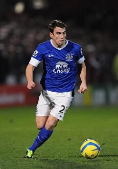 FA Cup : Round 3 : Cheltenham Town 1 v Everton 5 : Whaddon Road : 07-01-2013 Collection: Seamus Coleman and Everton's Dominant FA Cup Victory over Cheltenham Town (07-01-2013)