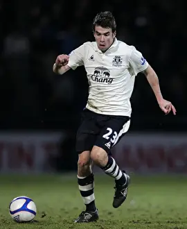 FA Cup Prints: Seamus Coleman Leads Everton in FA Cup Battle against Scunthorpe United (08 January 2011)