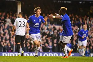 Seamus Coleman and Louis Saha's Unforgettable Goal Celebration: Everton's Thrilling Moment (19 March 2011 vs. Fulham)