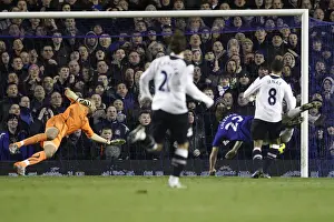 05 January 2011 Everton V Tottenham Hotspur Prints: Seamus Coleman Scores Everton's Second Goal Against Tottenham Hotspur (05.01.2011)