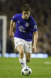 19 March 2011 Everton V Fulham Prints: Seamus Coleman: Thrilling Moment at Goodison Park - Everton vs