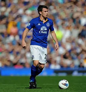 01 October 2011 Everton V Liverpool Prints: Seamus Coleman vs. Liverpool: Intense Face-Off at Goodison Park - Everton vs