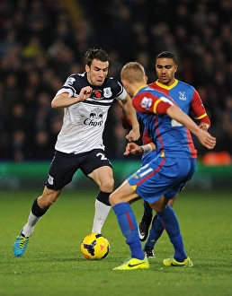 Crystal Palace 0 V Everton 0 : Selhurst Park : 09-11-2013 Prints: Seamus Coleman's Charging Run: A Scoreless Battle between Everton and Crystal Palace (November 2013)