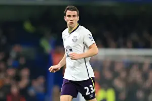 Chelsea V Everton - Stamford Bridge Prints: Seamus Coleman's Fierce Showdown at Stamford Bridge: Everton vs. Chelsea