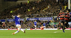 FA Cup Prints: Seamus Coleman's Fourth Goal: Everton's 4-0 FA Cup Victory Over Queens Park Rangers (04-01-2014)