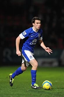 Images Dated 7th January 2013: Seamus Coleman's Leadership: Everton's 7-1 FA Cup Victory over Cheltenham Town (January 7, 2013)