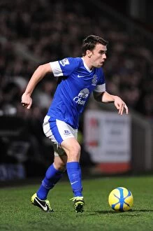 Images Dated 7th January 2013: Seamus Coleman's Leadership: Everton's Dominant FA Cup Victory over Cheltenham Town (January 7)