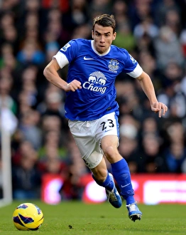 Fulham 2 V Everton 2 : Craven Cottage : 03-11-2012 Prints: Seamus Coleman's Leading Performance in a Thrilling 2-2 Draw: Fulham vs