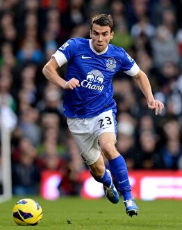 Images Dated 3rd November 2012: Seamus Coleman's Leading Performance in a Thrilling 2-2 Draw: Fulham vs