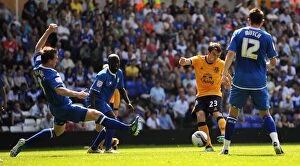 Images Dated 30th July 2011: Seamus Coleman's Strike: Everton vs Birmingham City (July 30, 2011)