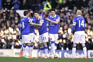 Everton 2 V Southampton 1 : Goodison Park : 29-12-2013 Prints: Seamus Coleman's Stunner: Everton's Game-Winning Goal vs