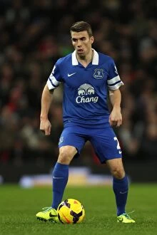 Images Dated 4th December 2013: Seamus Coleman's Stunner: Everton's Shock 1-0 Win over Manchester United at Old Trafford