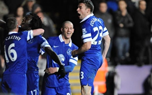 Swansea City 1 V Everton 2 : Liberty Stadium : 22-12-2013 Prints: Seamus Coleman's Stunner: Everton's Winning Goal Against Swansea City (22-12-2013)