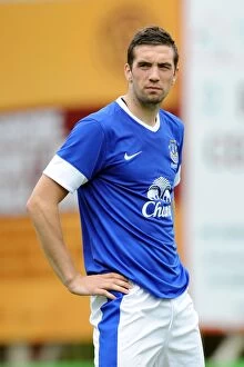 Images Dated 21st July 2012: Shane Duffy in Pre-Season Action: Everton vs Motherwell at Fir Park Stadium